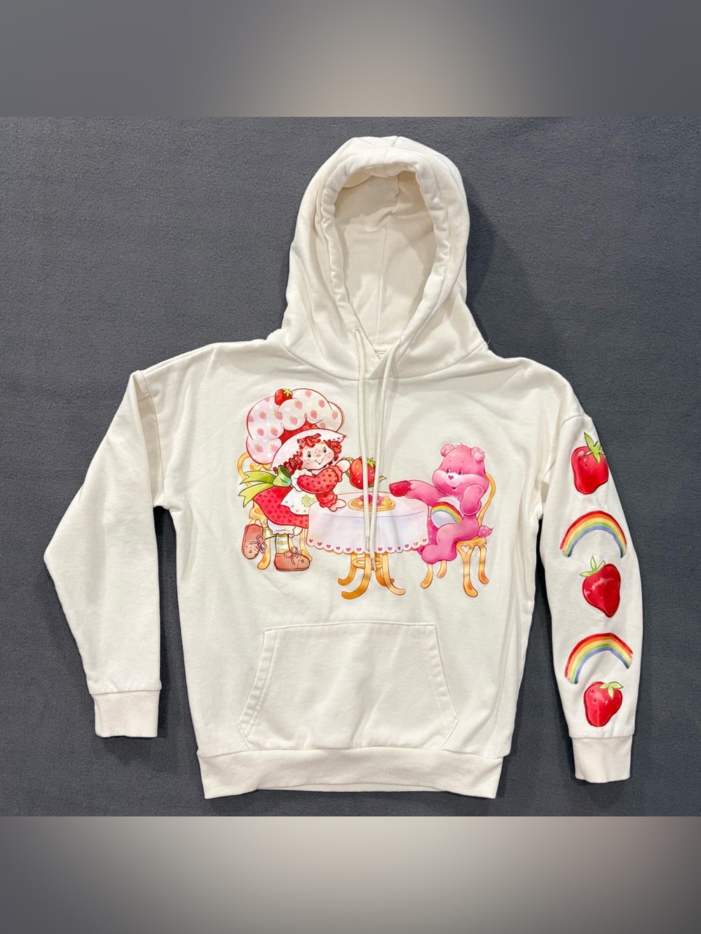 Strawberry Shortcake x Care Bears Beary Berry Sweet Graphic Hoodie Women’s XXS